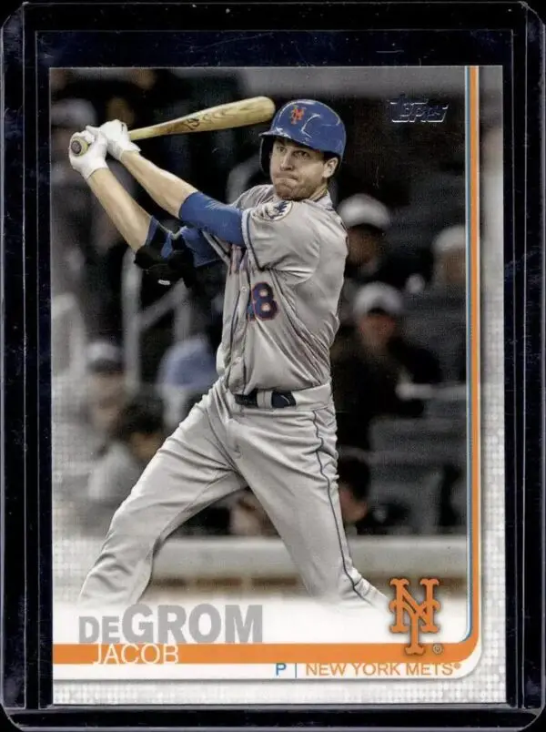 Jacob deGrom 2019 Topps Batting New York Mets 200