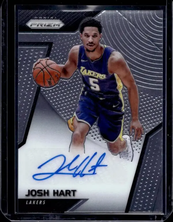 Josh Hart 2017-18 Panini Prizm Rookie Signatures Los Angeles Lakers RS-JH