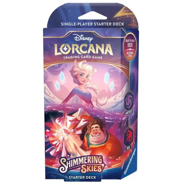 Disney Lorcana Shimmering Skies Starter Deck - Amethyst/Ruby