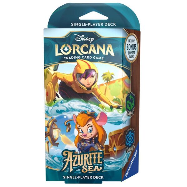 Disney Lorcana Azurite Sea Emerald and Sapphire Starter Deck