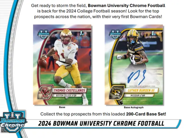 2024 Bowman University Chrome Football Jumbo Box