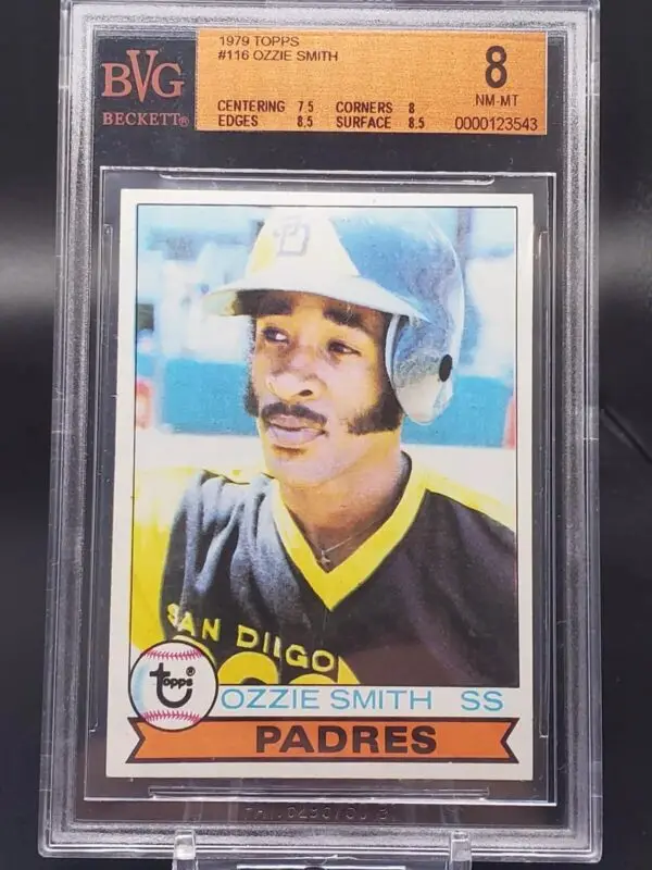 Ozzie Smith 1979 Topps Rookie RC San Diego Padres 116 BVG 8