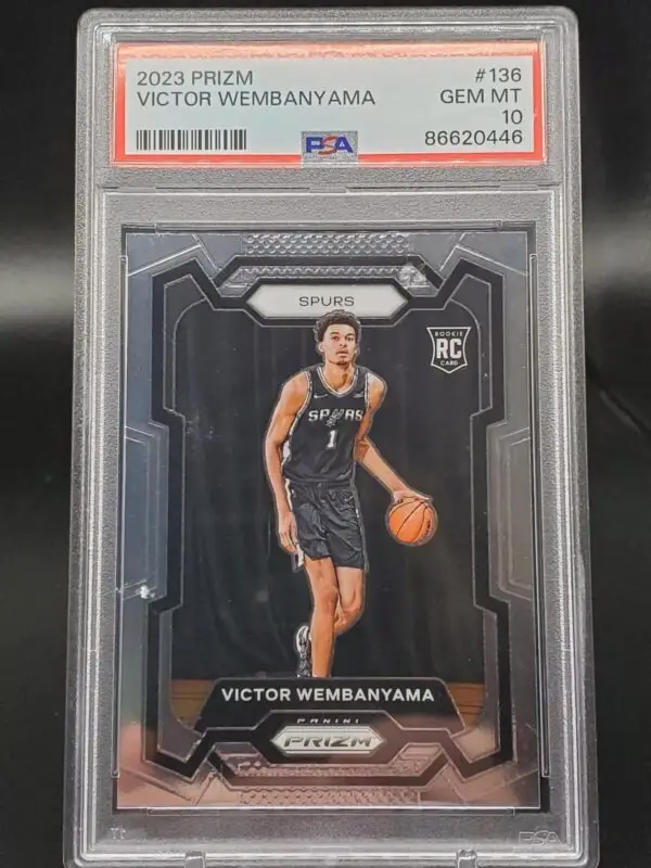 Victor Wembanyama 2023-24 Panini Prizm Rookie RC San Antonio Spurs 136 PSA 10