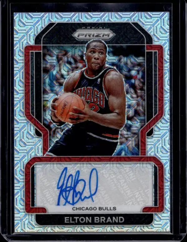 Elton Brand 2021-22 Panini Prizm Mojo Auto /25 Chicago Bulls SG-EBD