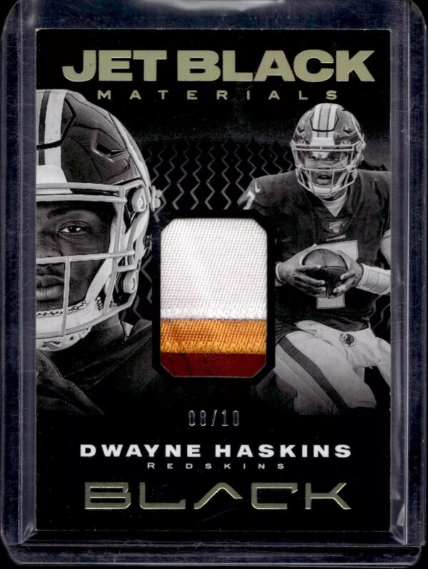 Dwayne Haskins 2020 Panini Black Jet Black Relic Gold /10 Washington Redskins