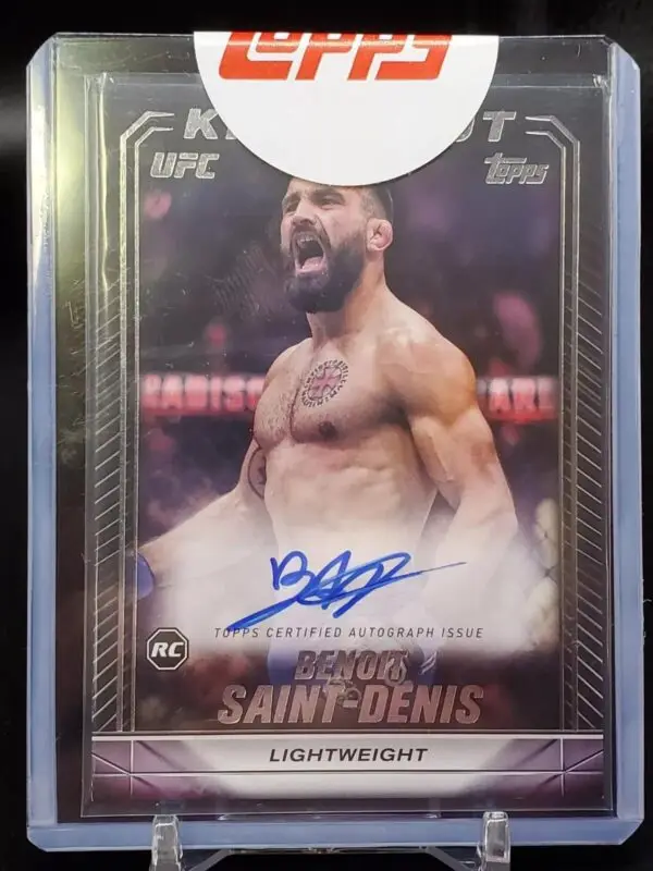 Benoit Saint-Denis 2024 Topps Knockout UFC RC Auto Lightweight