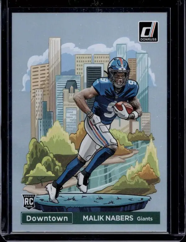 Malik Nabers 2024 Donruss Regular Downtown RC New York Giants 18