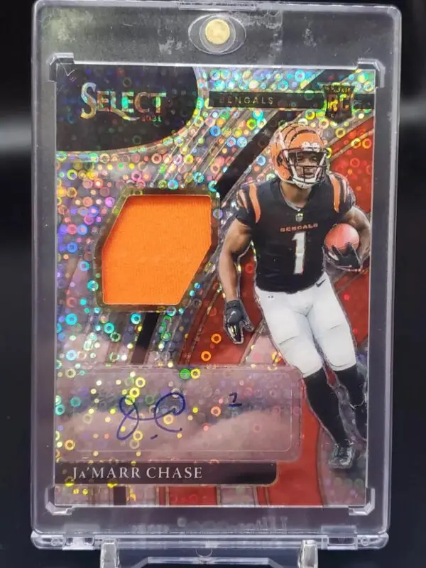 Ja'Marr Chase 2021 Panini Select RC Disco Auto /25 Cincinnati Bengals RSM-JMC