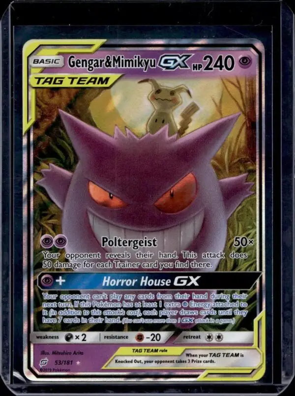 Gengar & Mimikyu GX Pokemon SM - Team Up 53/181