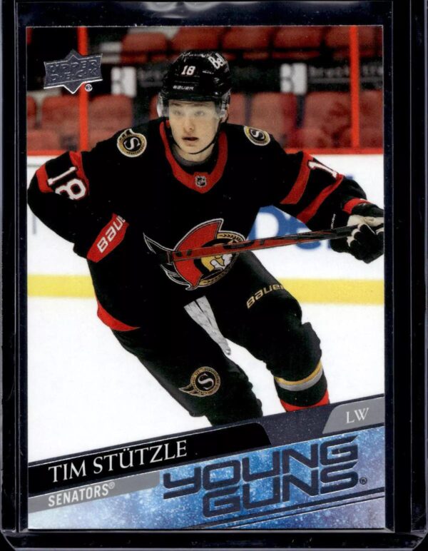 Tim Stutzle 2020-21 Upper Deck Young Guns Rookie Ottawa Senators 482