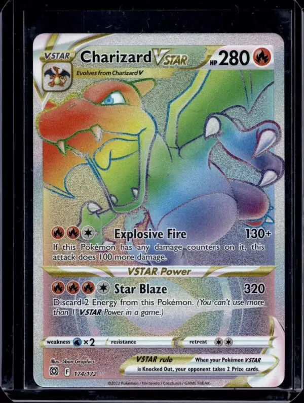 Charizard VSTAR (Secret) Pokemon SWSH09: Brilliant Stars 174/172