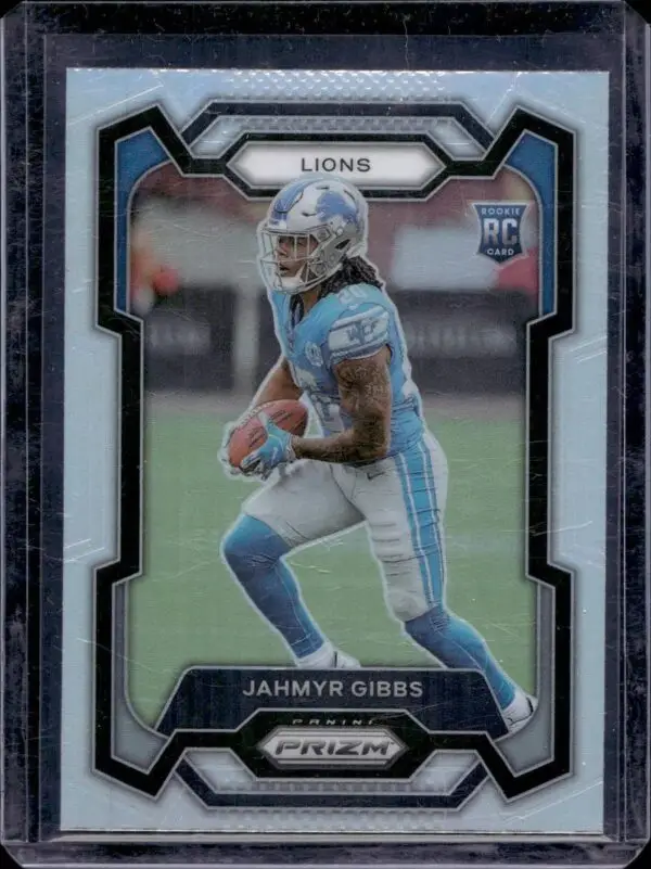 Jahmyr Gibbs 2023 Panini Prizm Silver RC Detroit Lions 331