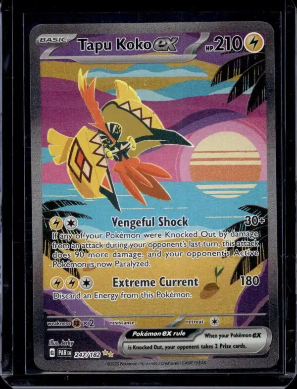 Tapu Koko ex Pokemon SV04: Paradox Rift 247/182