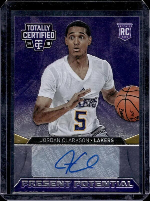 Jordan Clarkson 2014-15 Panini Totally Certified Auto /99 Los Angeles Lakers