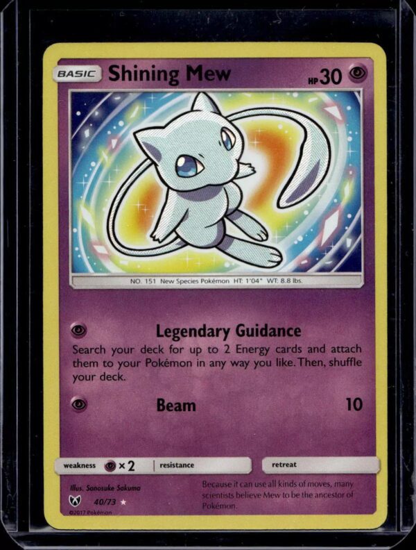 Shining Mew Pokemon Shining Legends 40/73