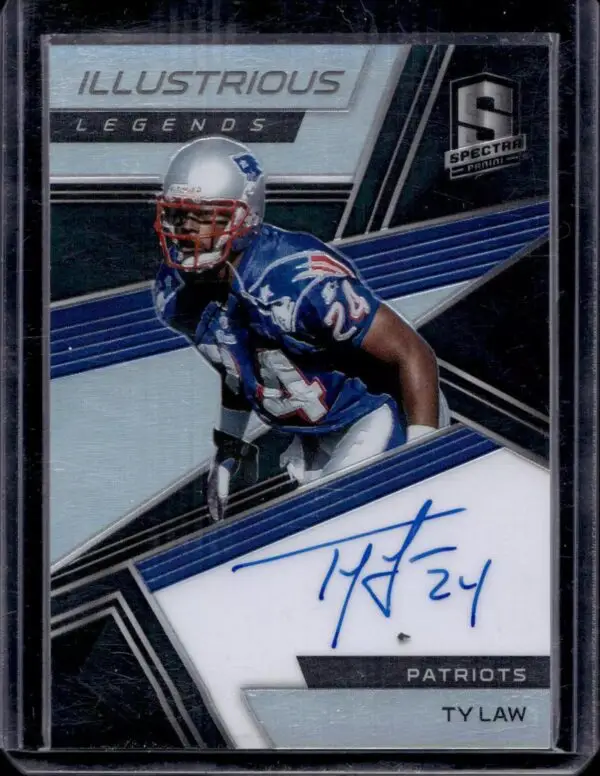 Ty Law 2018 Panini Spectra Illustrious Legends Auto /49 New England Patriots