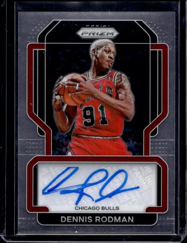 Dennis Rodman 2021-22 Panini Prizm Signatures Auto Chicago Bulls SG-DRM