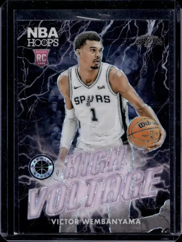 Victor Wembanyama 2023-24 Premium Stock High Voltage SSP RC San Antonio Spurs 10