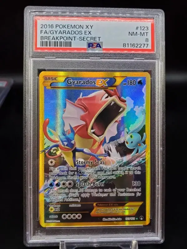 Gyarados ex Pokemon Breakpoint Secret Rare 123/122 PSA 8