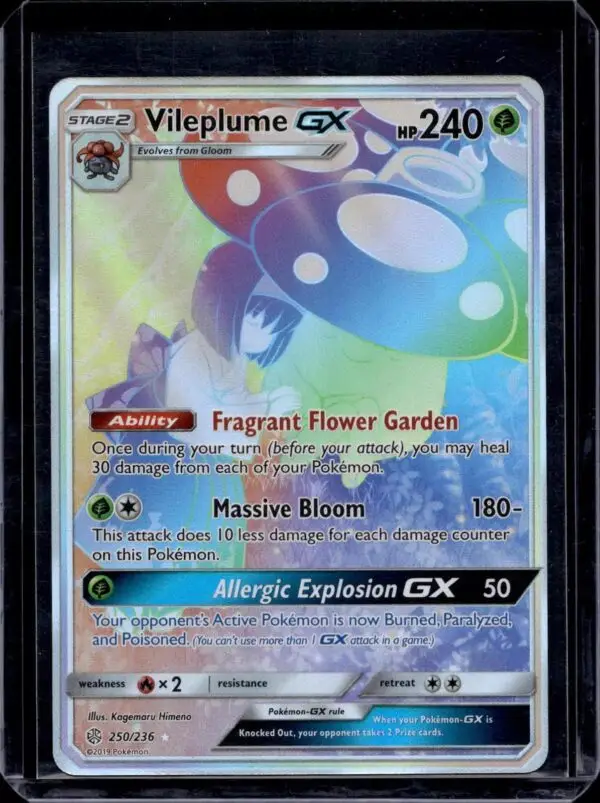 Vileplume GX (Secret) Pokemon SM - Cosmic Eclipse 250/236