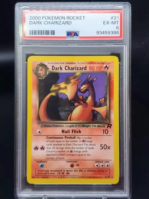 Dark Charizard Pokemon Rocket Non-Holo 21/82 PSA 6