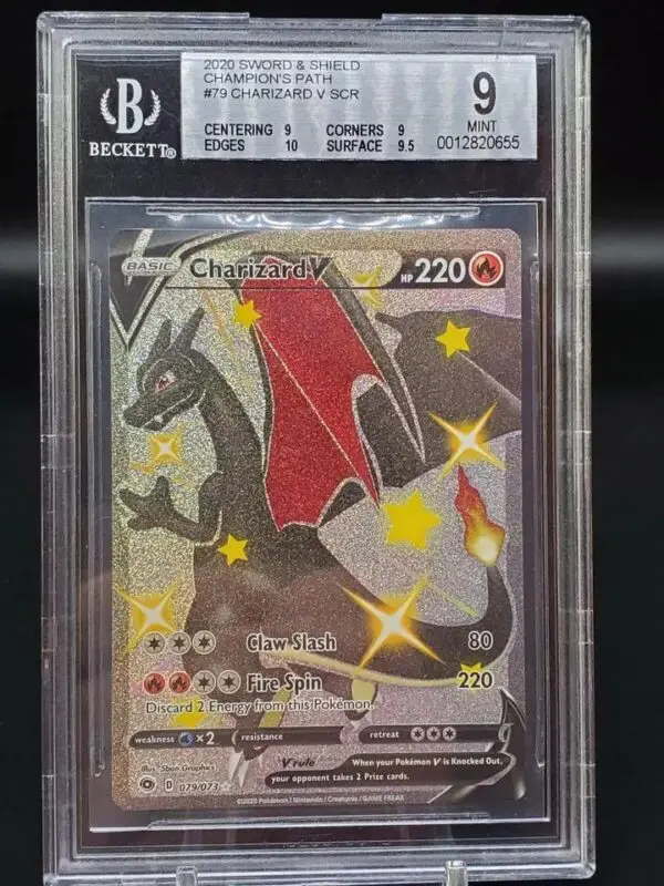 Charizard V Pokemon Champion's Path 079/073 BGS 9