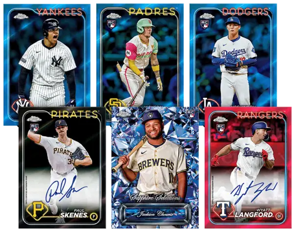 2024 Topps Chrome Update Sapphire 2 Box Random Teams Break #1347