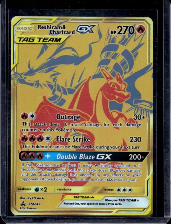 Reshiram & Charizard GX Pokemon SM Promos SM247