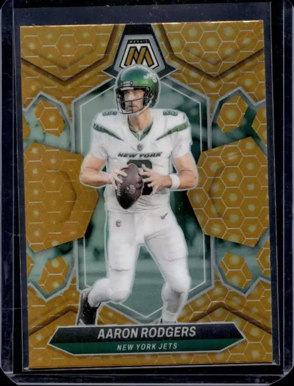 Aaron Rodgers 2024 Panini Mosaic Honeycomb SSP New York Jets 169