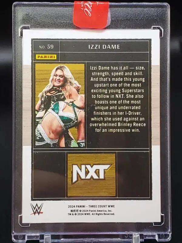 Izzi Dame 2024 Panini WWE Three Count /40 NXT 59 - Image 2