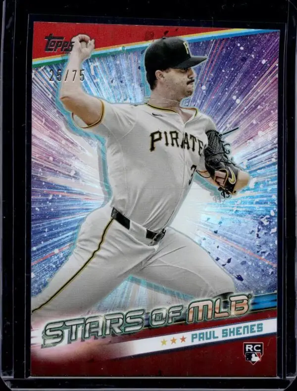 Paul Skenes 2024 Topps Update Stars of MLB Red /75 RC Pittsburgh Pirates SMLB-64