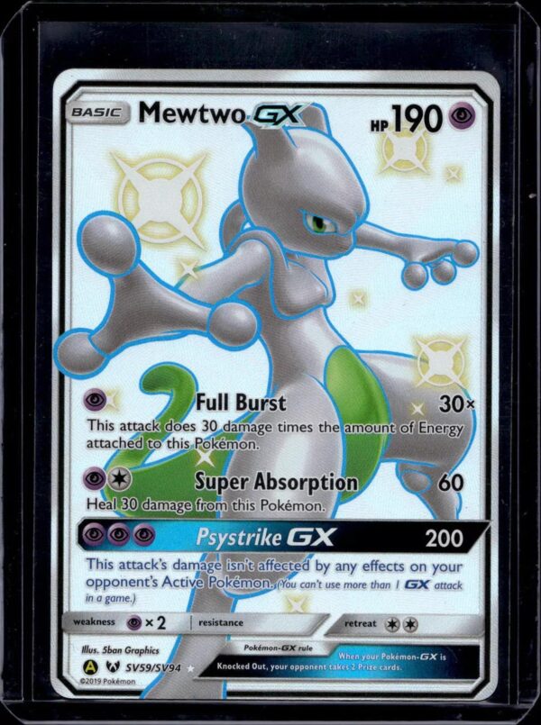 Mewtwo GX Pokemon Hidden Fates: Shiny Vault SV59/SV94