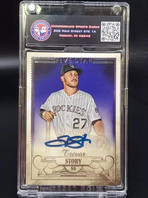 Trevor Story 2016 Topps Five Star Auto Colorado Rockies FSA-TS