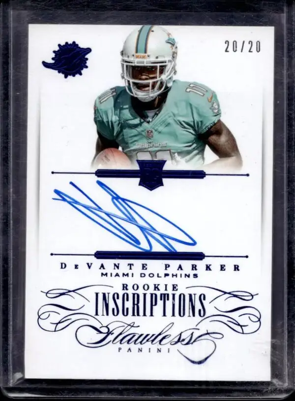 DeVante Parker 2015 Panini Flawless Rookie Inscriptions Auto /25 Miami Dolphins RI-DP