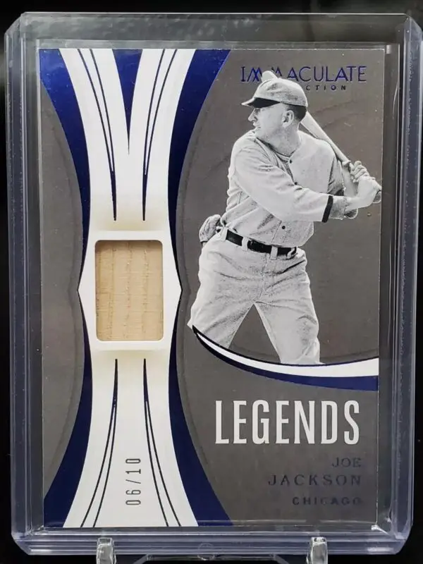 Joe Jackson 2020 Panini Immaculate Legends Bat Relic /10 Chicago White Sox LM-JJ