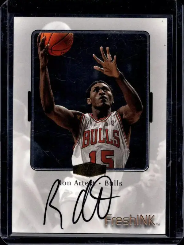 Ron Artest 1999-00 Flair Showcase Fresh Ink Auto Chicago Bulls NNO