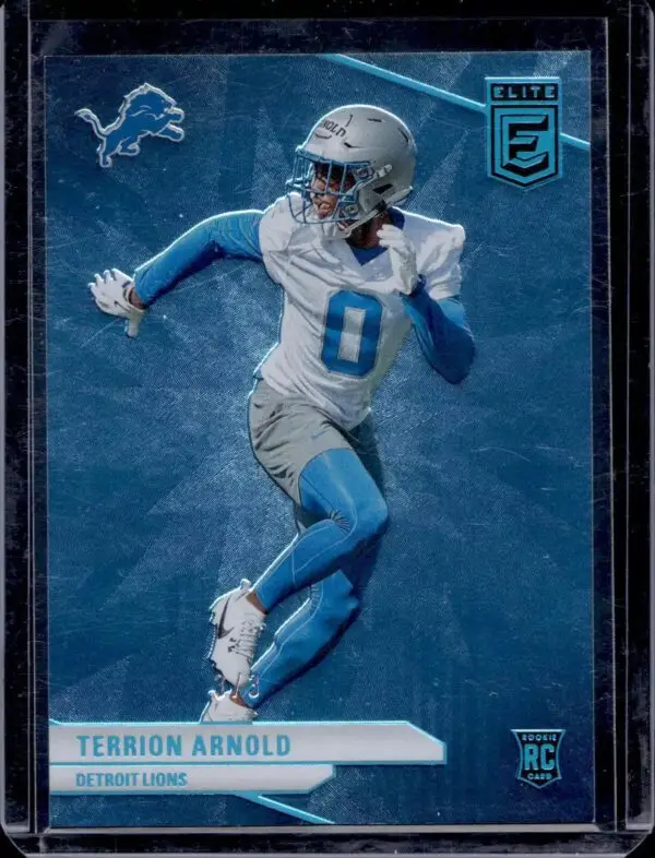 Terrion Arnold 2024 Donruss Elite Platinum FOTL /3 Rookie Detroit Lions 137