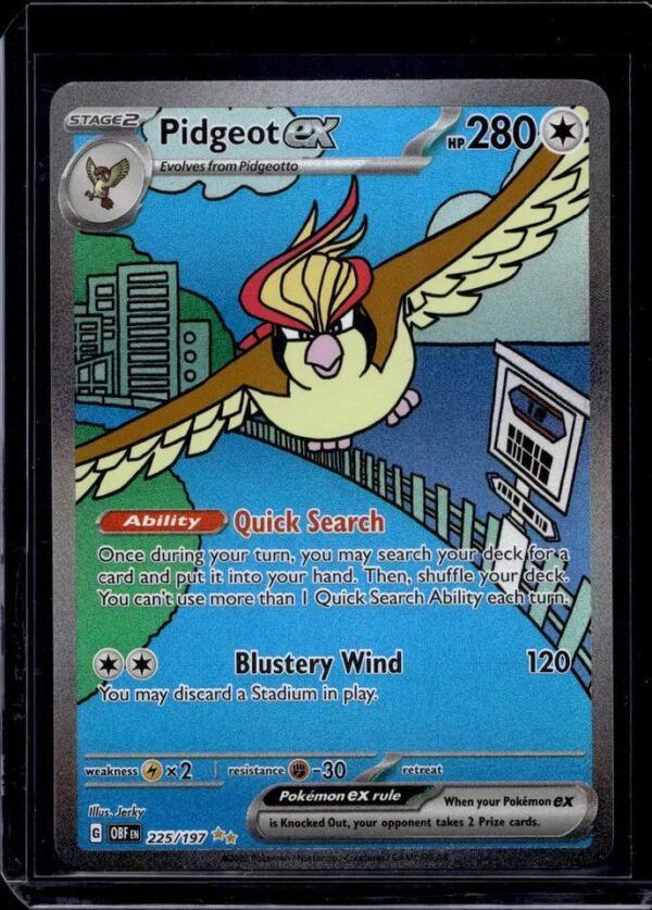 Pidgeot ex Pokemon SV03: Obsidian Flames 225/197