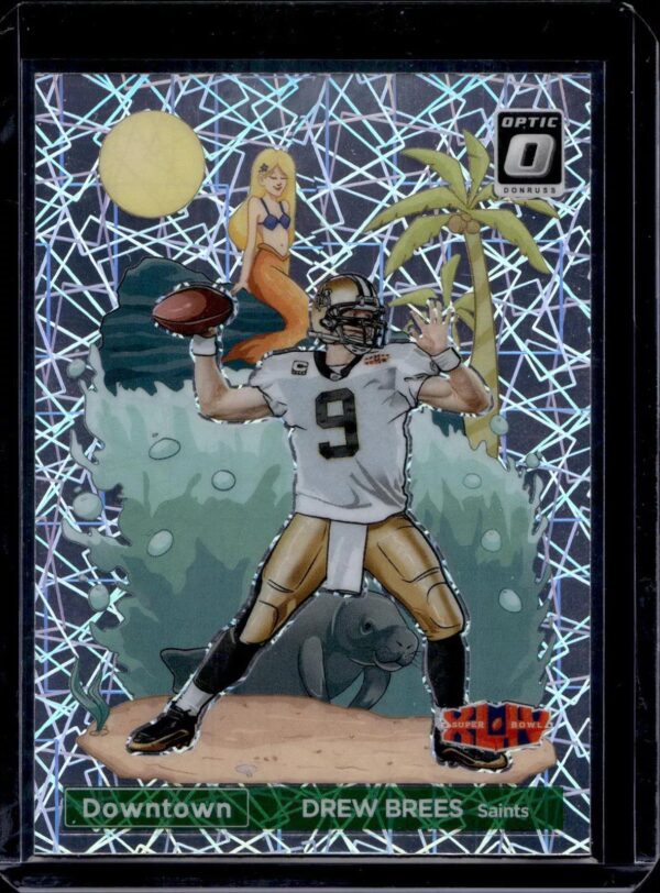 Drew Brees 2023 Donruss Optic Super Bowl Downtown New Orleans Saints SBD-DB