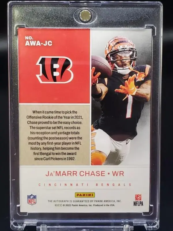 Ja'Marr Chase 2023 National Treasures Award Winners Auto Cincinnati Bengals - Image 2