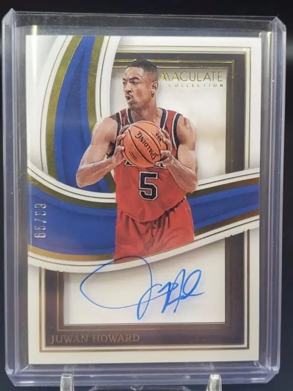 Juwan Howard 2022-23 Panini Immaculate Auto /99 Washington Bullets SBS-JHW