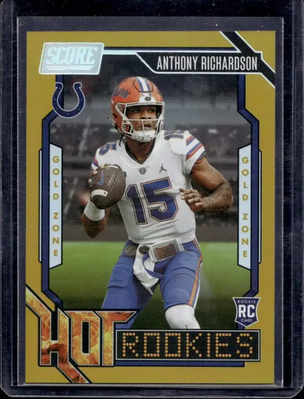 Anthony Richardson 2023 Score Hot Rookies Gold Zone /50 Indianapolis Colts 6