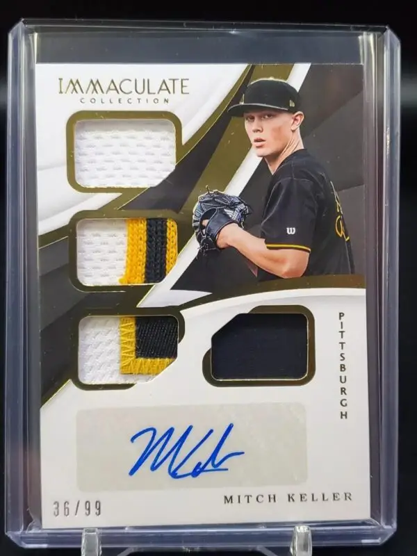 Mitch Keller 2018 Panini Immaculate Relic Auto /99 Pittsburgh Pirates QMA-MI