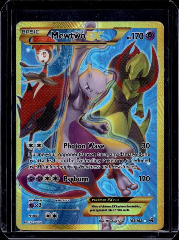 Mewtwo EX (163 Secret Full Art) Pokemon XY - BREAKthrough 163/162