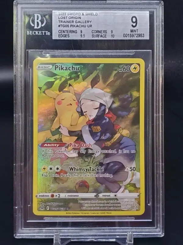 Pikachu Pokemon Lost Origin Trainer Gallery TG05/TG30 BGS 9