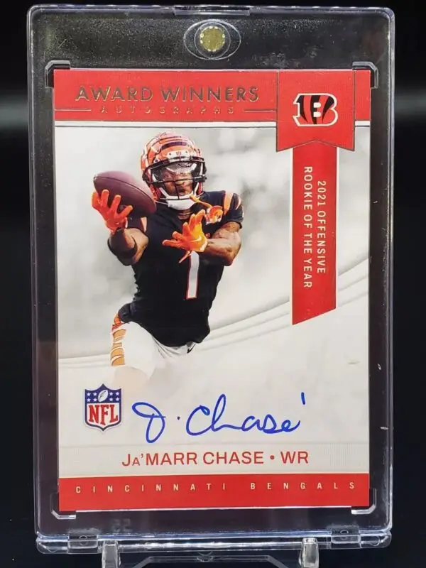 Ja'Marr Chase 2023 National Treasures Award Winners Auto Cincinnati Bengals