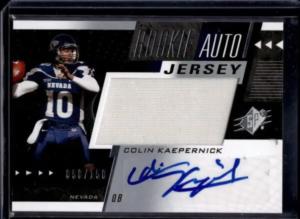 Colin Kaepernick 2011 SP Authentic SPx Auto /150 Nevada Wolf Pack 46