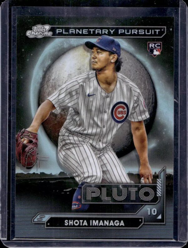 Shota Imanaga 2024 Topps Chrome Cosmic Planetary Pursuit Pluto Chicago Cubs PPP-7