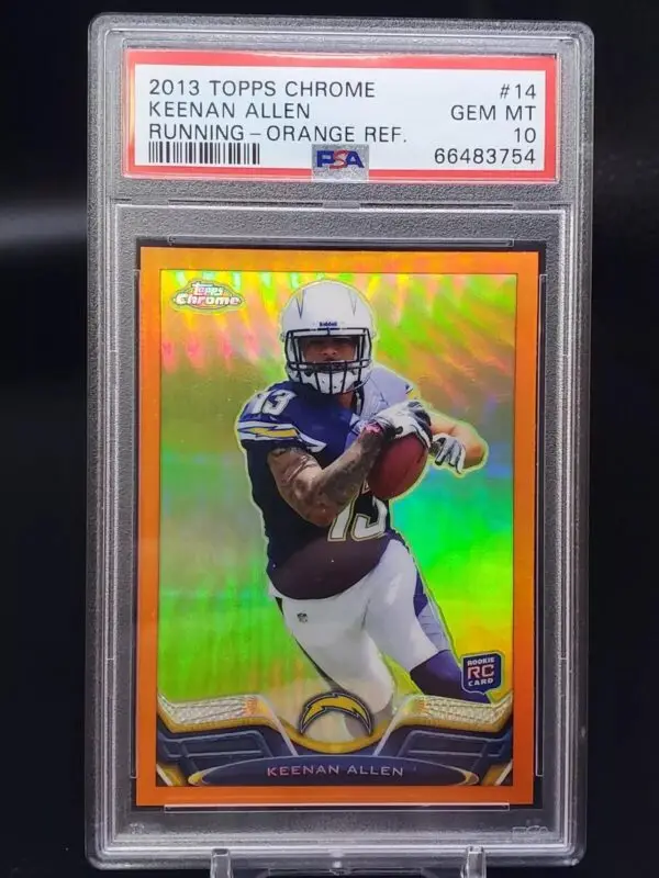 Keenan Allen 2013 Topps Chrome Orange Refractor RC San Diego Chargers 14 PSA 10