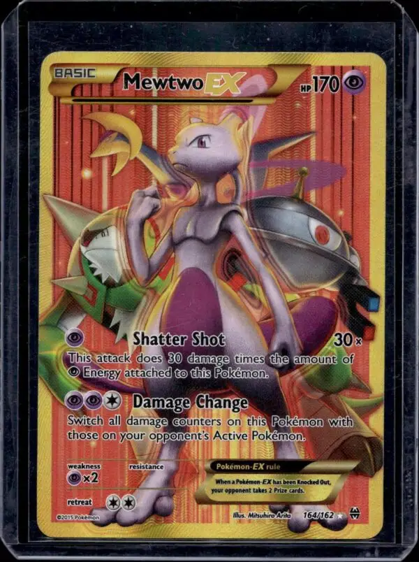 Mewtwo EX (164 Secret Full Art) Pokemon XY - BREAKthrough 164/162